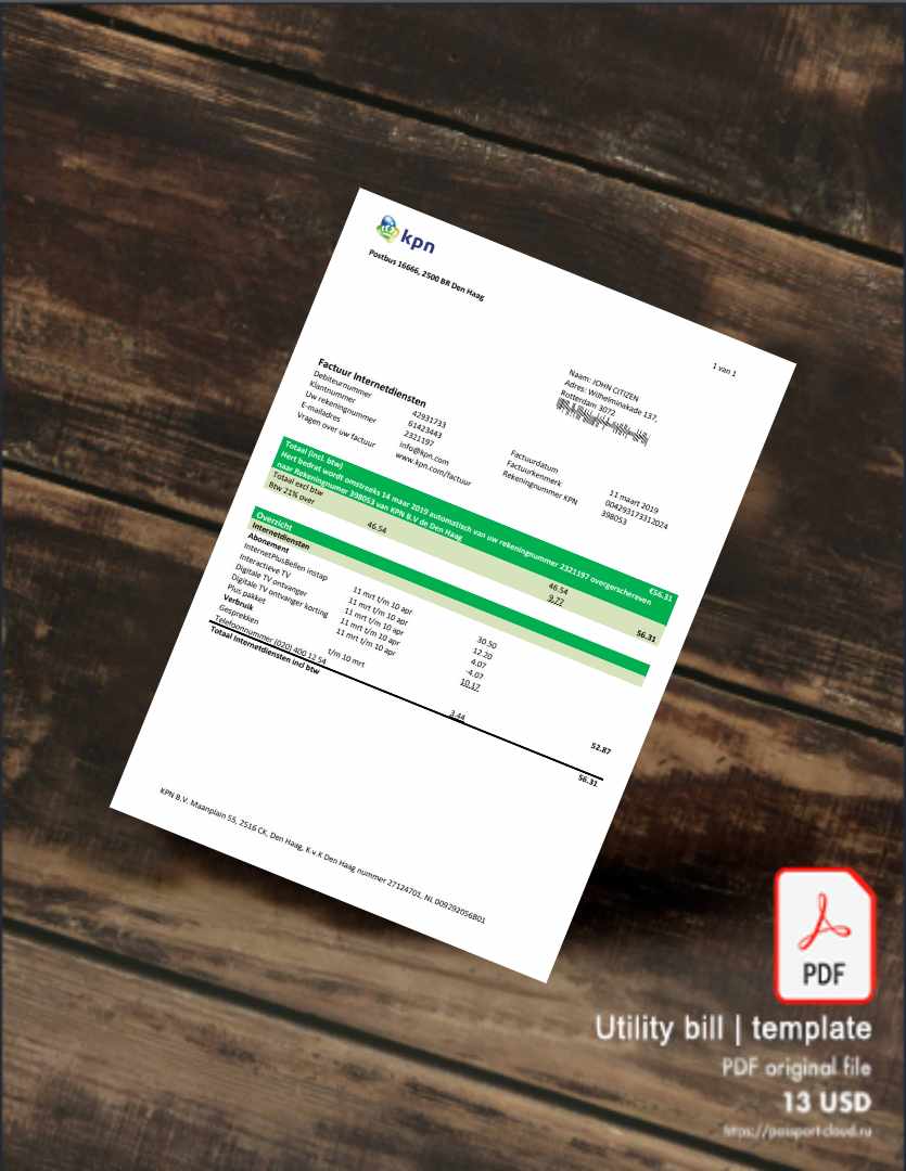 Utility bill | Albanian Power | Albania